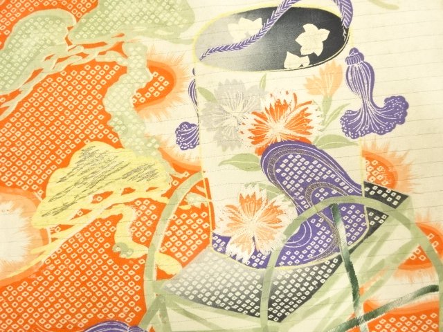 Japanese Kimono / Zugawari Combined weave